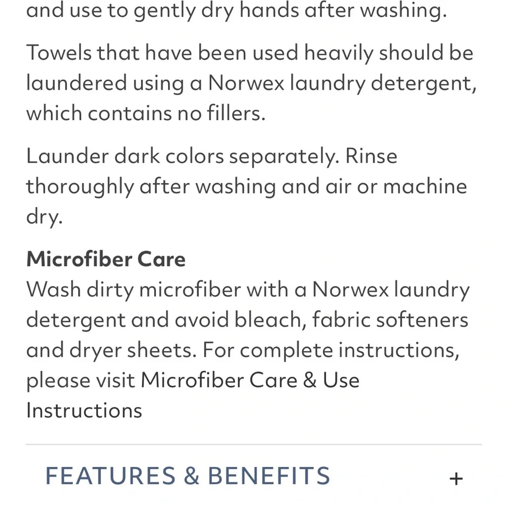 Norwex Purple Chenille Hand Towel